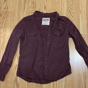 Garage button down shirt